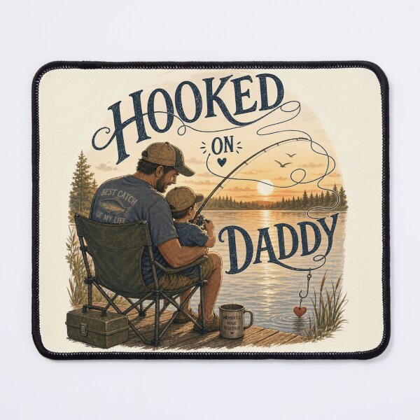 Item preview, Father and Son Fishing at Sunset designed and sold by purplesensation.