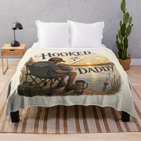 Item preview, Father and Son Fishing at Sunset designed and sold by purplesensation.