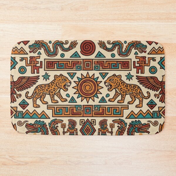 Item preview, Ancient Aztec Tribal Seamless Pattern designed and sold by FashioonTrends.
