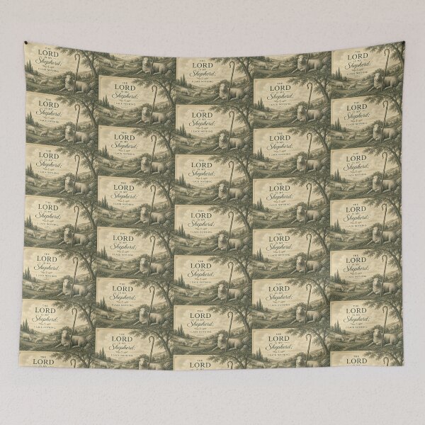 Item preview, The Lord Is My Shepherd – Psalm 23:1 Christian Vintage Pastoral Typography designed and sold by Alpha-Hood.
