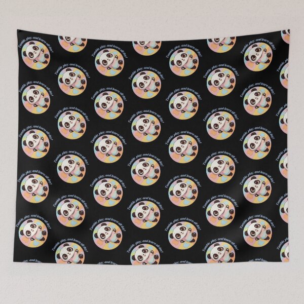Item preview, Cute Baby Panda Playroom Learn All Day designed and sold by Wintorque.