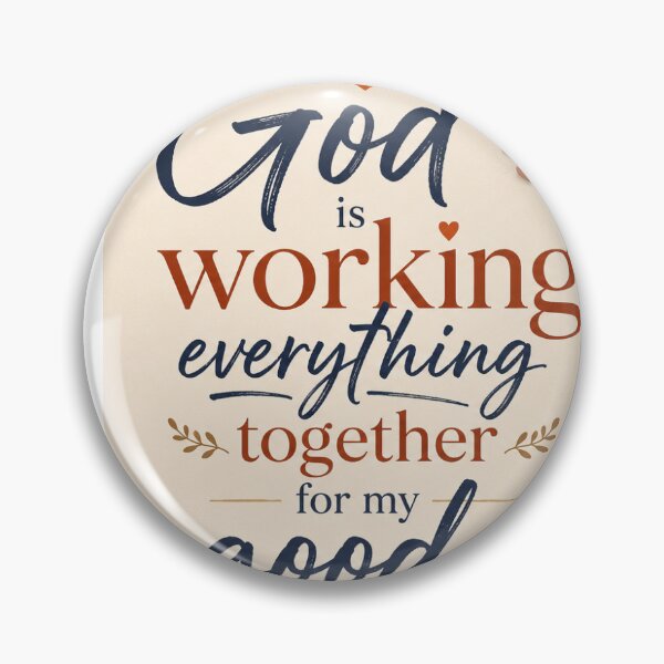 Item preview, God Is Working Everything Together for My Good – Christian Sunset Typography with Puzzle Design designed and sold by Alpha-Hood.
