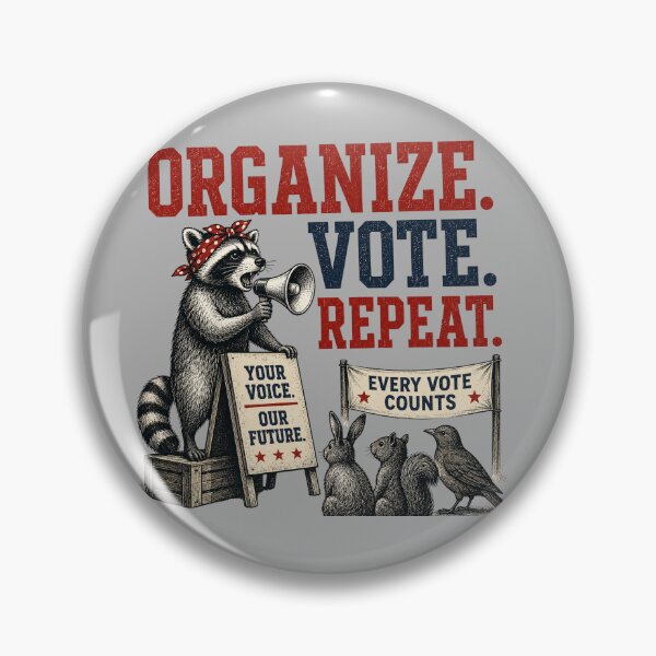 Item preview, Organize, Vote, Repeat with Woodland Animals Design designed and sold by ctrlaltcreator.
