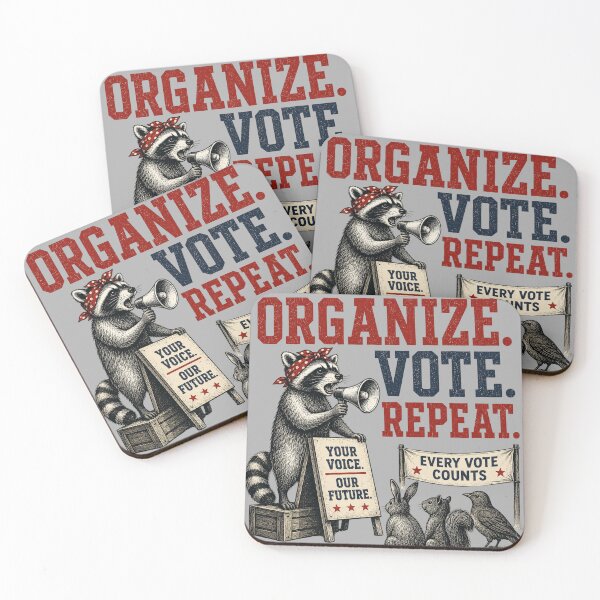 Item preview, Organize, Vote, Repeat with Woodland Animals Design designed and sold by ctrlaltcreator.