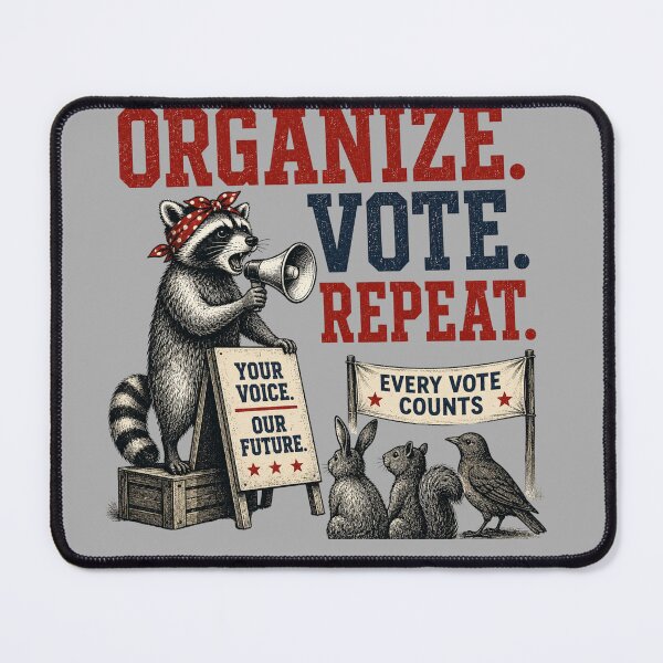 Item preview, Organize, Vote, Repeat with Woodland Animals Design designed and sold by ctrlaltcreator.
