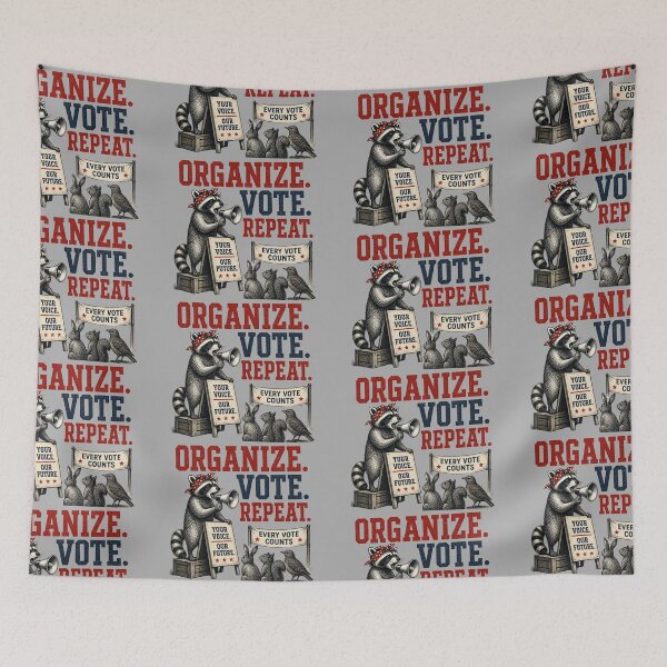 Item preview, Organize, Vote, Repeat with Woodland Animals Design designed and sold by ctrlaltcreator.