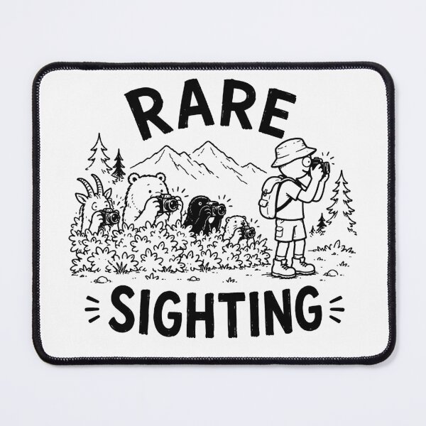 Item preview, Rare Sighting Funny Wildlife Photographer Hiking Sketch Design designed and sold by MonkiFlipp.