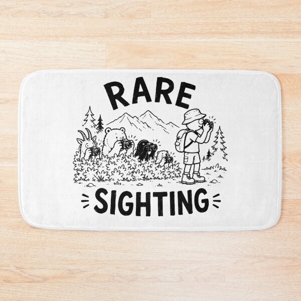 Item preview, Rare Sighting Funny Wildlife Photographer Hiking Sketch Design designed and sold by MonkiFlipp.