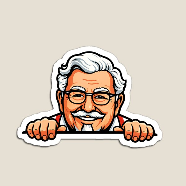Item preview, Colonel Sanders Peeker designed and sold by StickerPeekers.