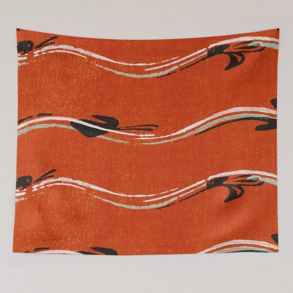 Item preview, Vintage Furuya Korin Shima Shima Japanese Woodblock Print designed and sold by PinUpPizzazz.