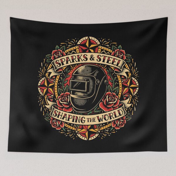 Item preview, Sparks and Steel Shaping the World designed and sold by SplashTastic.
