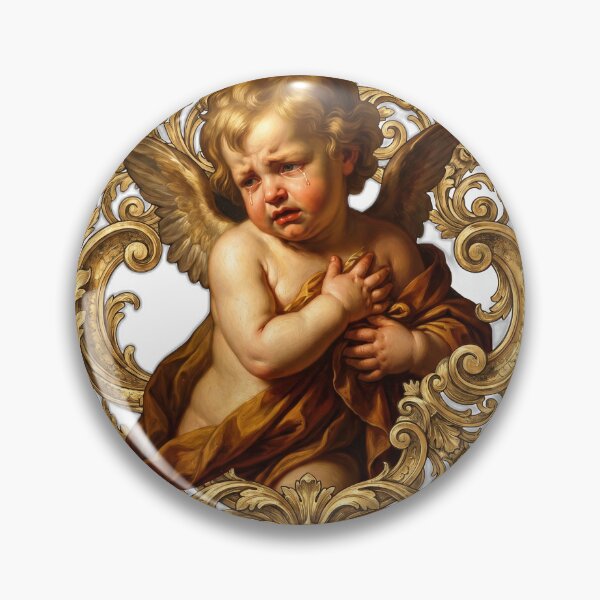 Item preview, Dramatic Weeping Cherub Renaissance Art designed and sold by ryanguas.