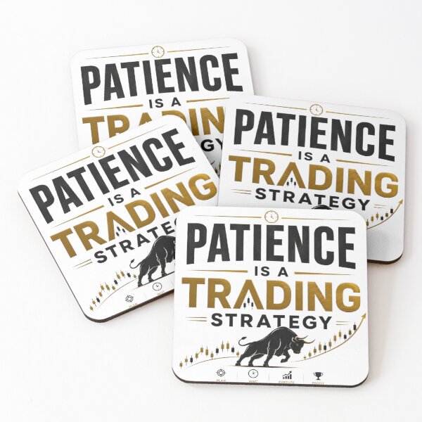 Item preview, Patience Is A Trading Strategy Forex Trading Typography Shirt designed and sold by PipForgeStudio .