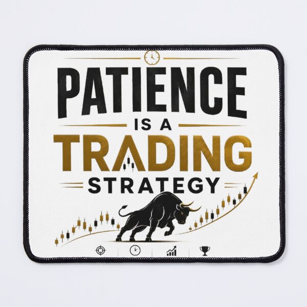 Item preview, Patience Is A Trading Strategy Forex Trading Typography Shirt designed and sold by PipForgeStudio .