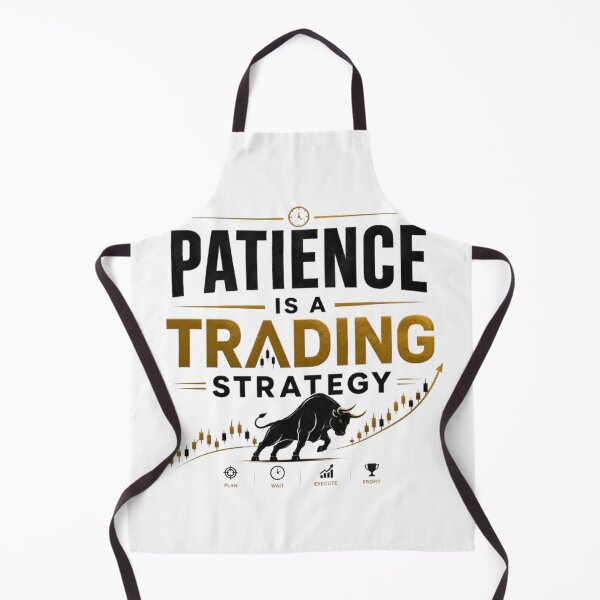 Item preview, Patience Is A Trading Strategy Forex Trading Typography Shirt designed and sold by PipForgeStudio .