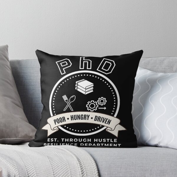 Item preview, Funny PhD Poor Hungry Driven Varsity Badge designed and sold by Iambuzze.