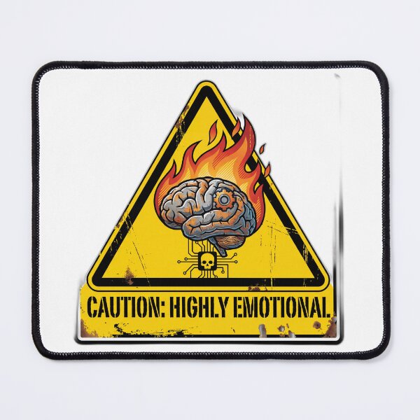 Item preview, Caution Highly Emotional Industrial Warning Sign designed and sold by ryanguas.