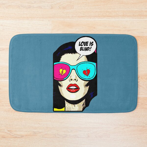 Item preview, Love Is Blind | Pop Art Comic Design Broken Hearts Glasses designed and sold by AstronautMerch.