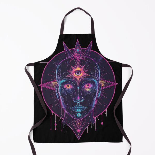 Item preview, Mystic Third Eye Face | Psychedelic Spiritual Art designed and sold by AvalonMoss.