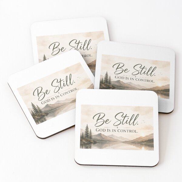 Item preview, Be Still God Is in Control | Christian Typography Wall Art | Psalm 46:10 Faith Design designed and sold by Alpha-Hood.