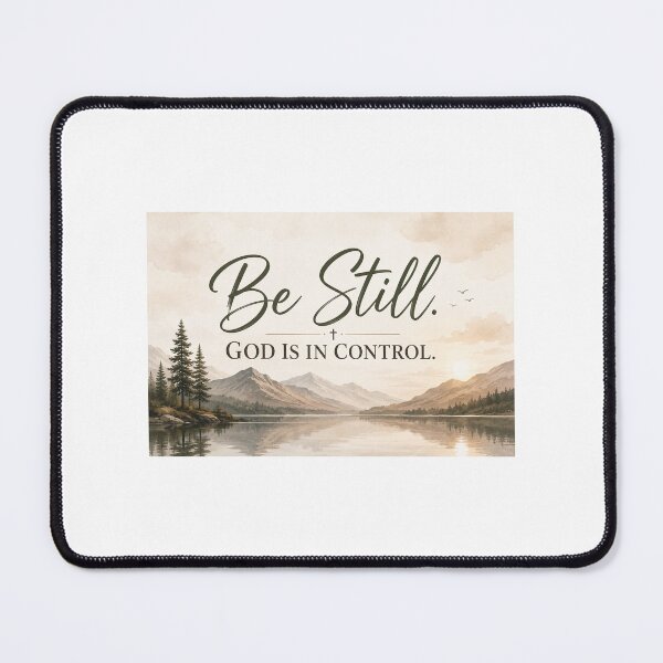 Item preview, Be Still God Is in Control | Christian Typography Wall Art | Psalm 46:10 Faith Design designed and sold by Alpha-Hood.