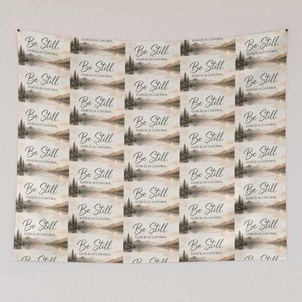 Item preview, Be Still God Is in Control | Christian Typography Wall Art | Psalm 46:10 Faith Design designed and sold by Alpha-Hood.