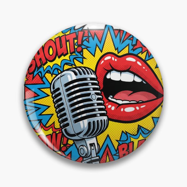 Item preview, Loud And Proud Pop Art Shouting Lips designed and sold by ryanguas.