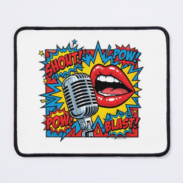 Item preview, Loud And Proud Pop Art Shouting Lips designed and sold by ryanguas.