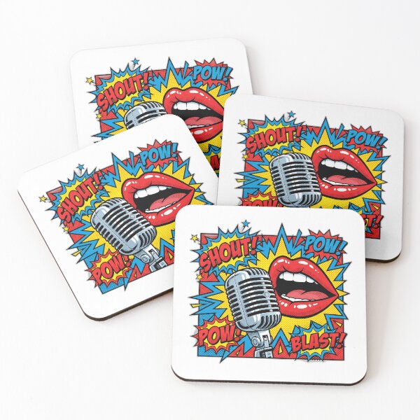 Item preview, Loud And Proud Pop Art Shouting Lips designed and sold by ryanguas.