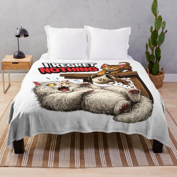 Item preview, I Regret Nothing – Funny Cat Chaos Design designed and sold by Pat-A-Cat.