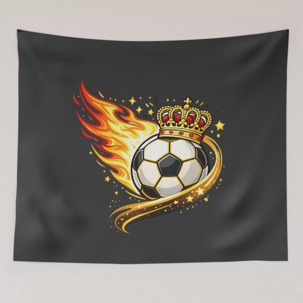 Item preview, Soccer King Flaming Ball Gift designed and sold by Corvoria.
