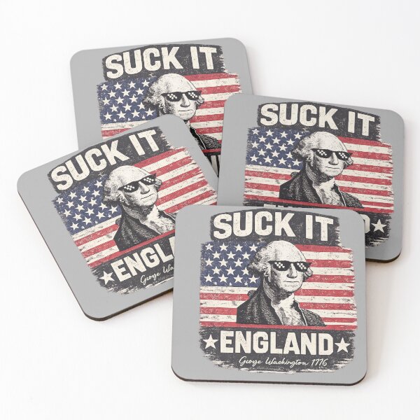 Item preview, Suck It England | George Washington 1776 Patriotic Design designed and sold by ctrlaltcreator.
