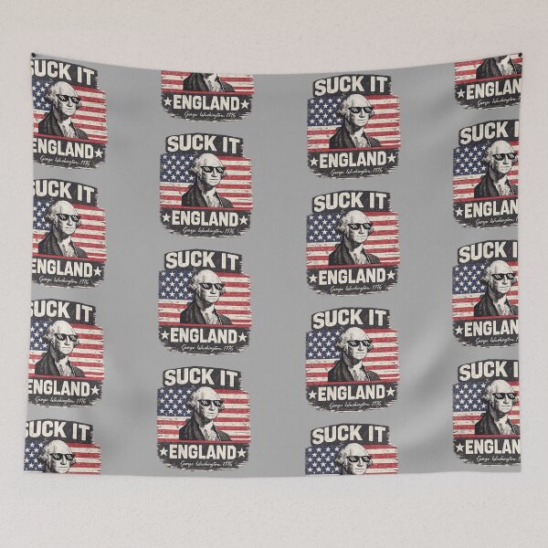 Item preview, Suck It England | George Washington 1776 Patriotic Design designed and sold by ctrlaltcreator.