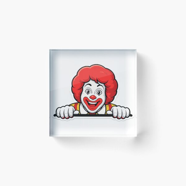 Item preview, Ronald McDonald Peeker designed and sold by StickerPeekers.