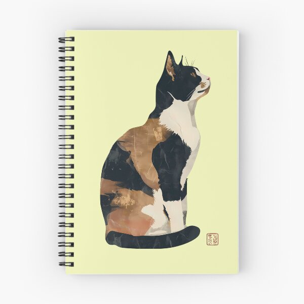 Item preview, Minimalist Japanese Calico Cat Portrait Art designed and sold by JapanekoGallery.