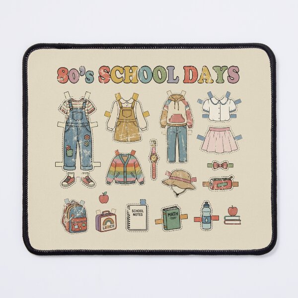 Item preview, 80s Back to School Paper Doll. Vintage. designed and sold by EunsooLee.