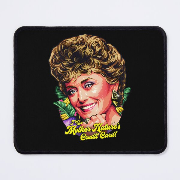 Item preview, Smiling Blonde Woman with Big Hair and Tropical Leaves designed and sold by colors-kami.