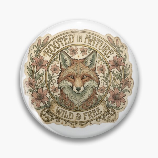 Item preview, Rooted in Nature Fox - Wild and Free  designed and sold by Mr. Pawsome.