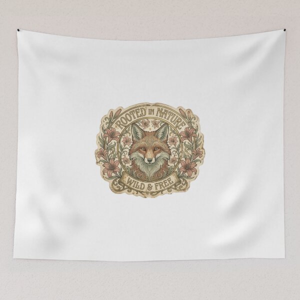 Item preview, Rooted in Nature Fox - Wild and Free  designed and sold by Mr. Pawsome.