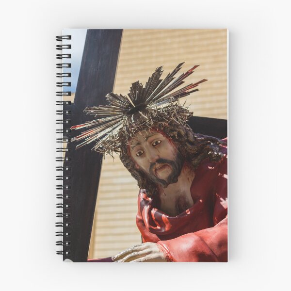 Item preview, Statue Of Jesus Carrying The Cross With Crown Of Thorns During Holy Week Procession designed and sold by Nmallia.
