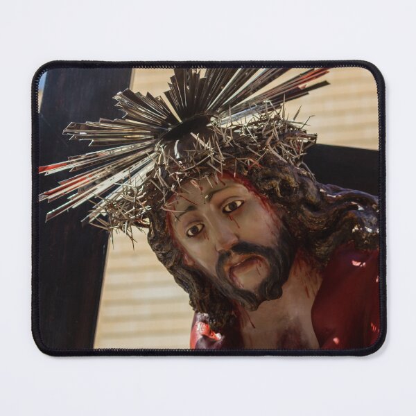 Item preview, Statue Of Jesus Carrying The Cross With Crown Of Thorns During Holy Week Procession designed and sold by Nmallia.