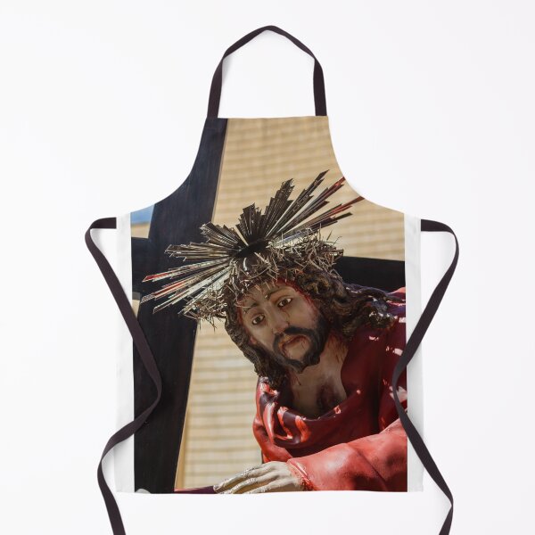 Item preview, Statue Of Jesus Carrying The Cross With Crown Of Thorns During Holy Week Procession designed and sold by Nmallia.