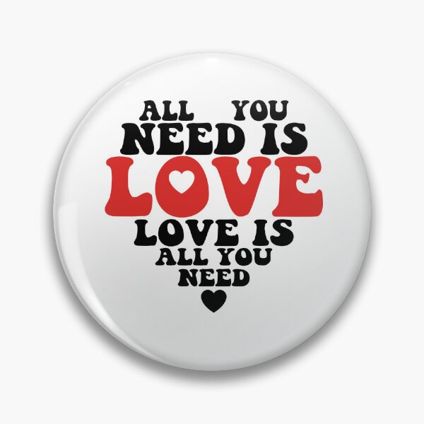 Item preview, All You Need Is Love Retro Bold Quote designed and sold by The secret storage room.
