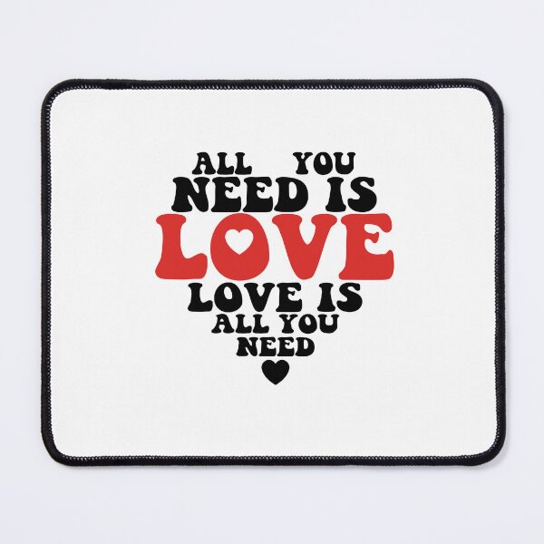 Item preview, All You Need Is Love Retro Bold Quote designed and sold by The secret storage room.