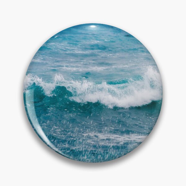 Item preview, Crashing Blue Ocean Wave designed and sold by Dyrk Wyst Redbubble Shop.
