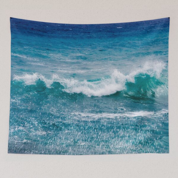 Item preview, Crashing Blue Ocean Wave designed and sold by Dyrk Wyst Redbubble Shop.