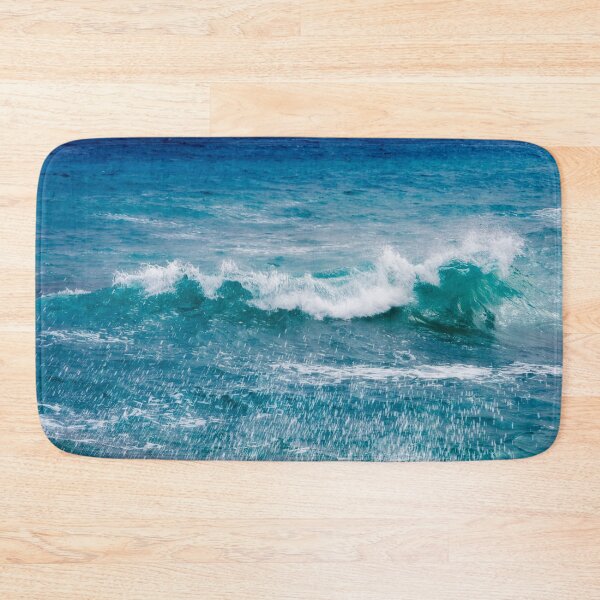 Item preview, Crashing Blue Ocean Wave designed and sold by Dyrk Wyst Redbubble Shop.