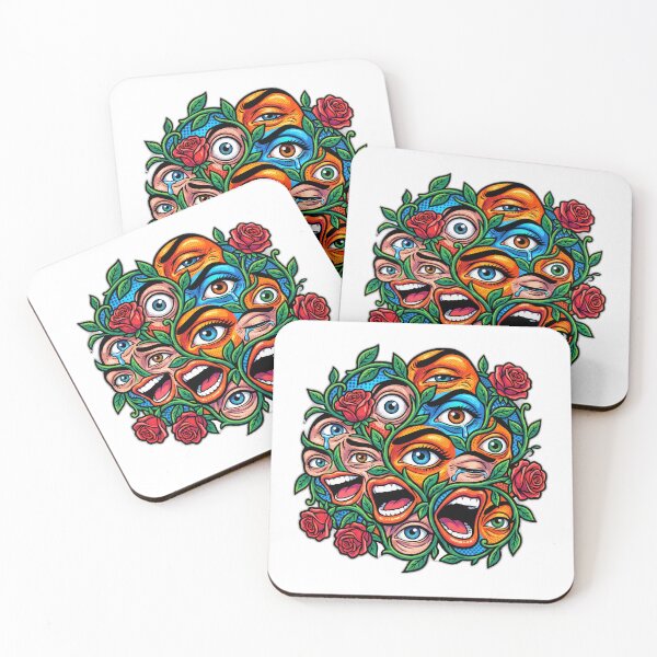Item preview, Surreal Pop Art Eyes Chaos And Roses designed and sold by ryanguas.