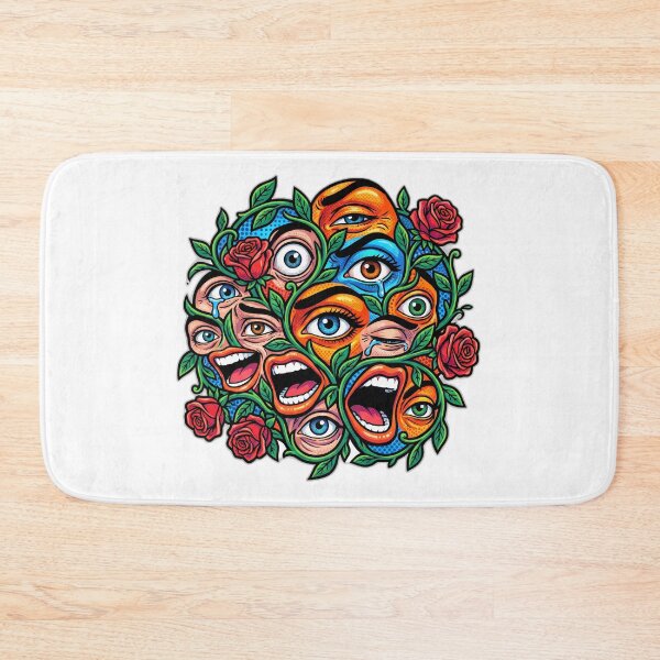Item preview, Surreal Pop Art Eyes Chaos And Roses designed and sold by ryanguas.
