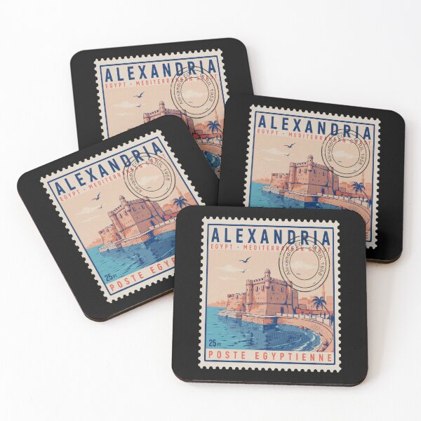 Item preview, Alexandria Egypt Mediterranean Postage Stamp Travel Sticker designed and sold by stickercuffs.